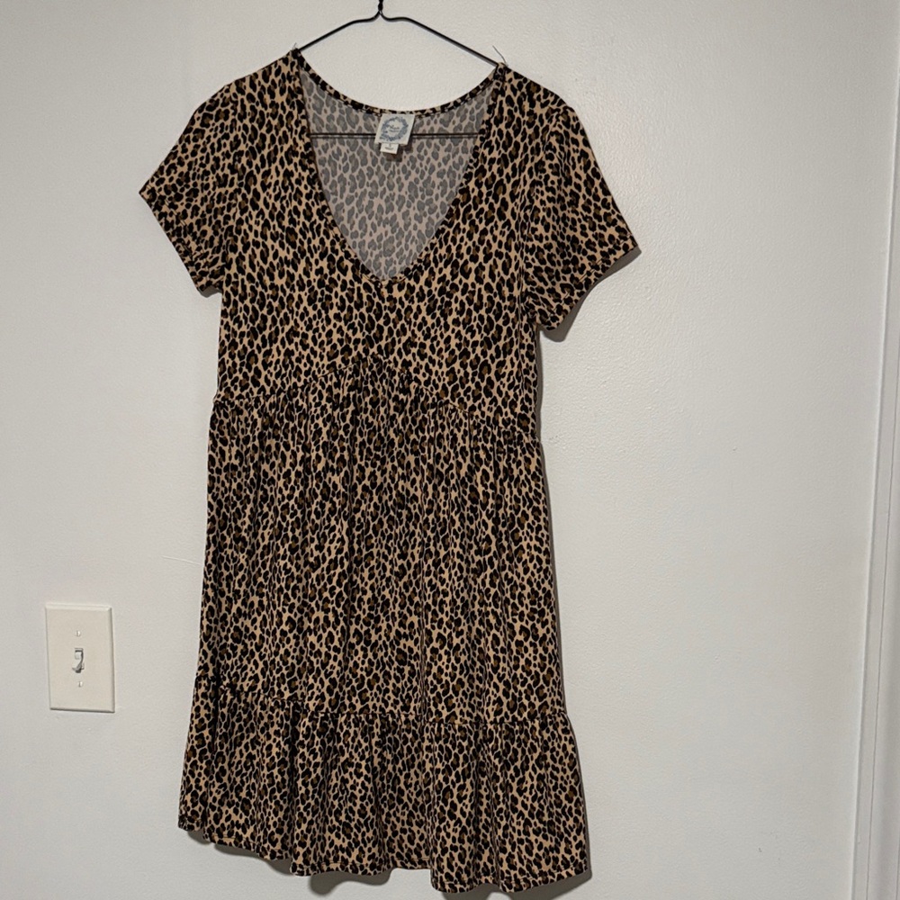 Blue Rain animal print dress